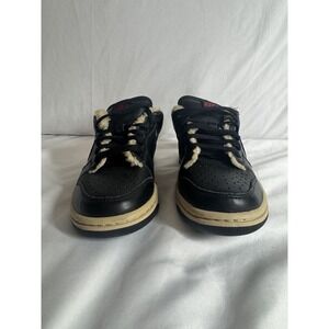 VTG 2011 Nike Dunk Low 6.0 Black Tan Sherpa Fleece Lined NWOB Rare Size 6